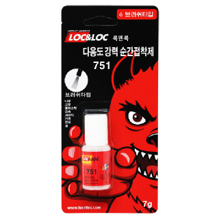 록앤록 751 다용도 강력 순간접착제 7G (브러쉬)