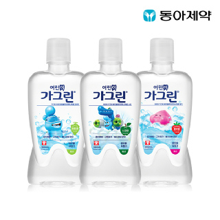 [동아제약] 가그린 어린이용 380ml *3개 (청포도,딸기,사과맛 랜덤)