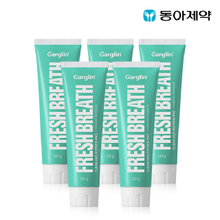 [동아제약] 가그린 후레쉬 브레스 치약 스피아민트/라임민트 5개입 + (증정)가그린 제로블라스트 100ml*2개