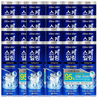 클링스 스케일링 케어 쿨링 민트 치약 100g 3개입 X 12개