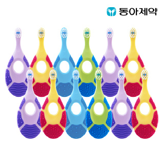 [동아제약] 조르단 유아칫솔 step 1/2/3단계 *12개