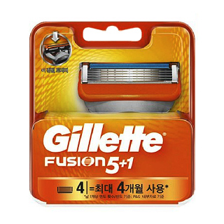 Gillette 질레트 퓨전 매뉴얼 면도날 4입