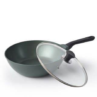 [카우프만] 올리브 인덕션 28cm 궁중팬 세트 KOIF-28WG