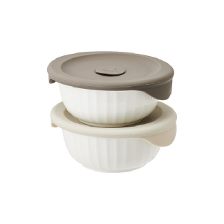 [락앤락]바로한끼 도자기 밥용기 2P BEG SLB303S2