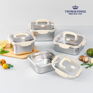 영국 토마스 풀 푸드 스토리지 4종 세트 1.8L + 2.5L + 3.0L + 4.0L
