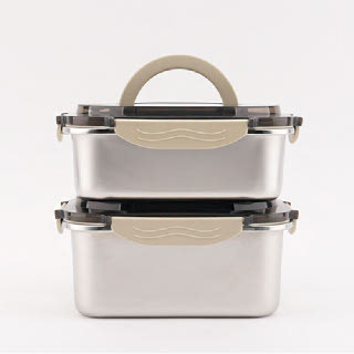 이태리 로시 렌지스텐 밀폐용기 1700+2100ml 2종세트