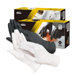 크린가드 니트릴 장갑 300매 (블랙/화이트) 