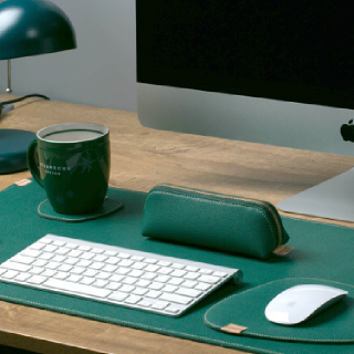 헤르만 데스크 매트 데스케디터 + Desk 101A - 패드 책상 DESK TABLE 비건레더