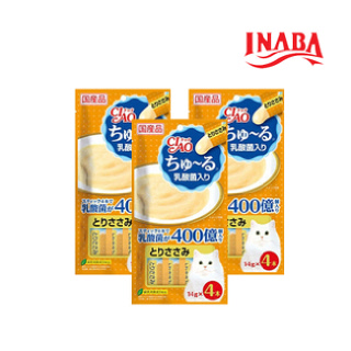 이나바 챠오츄르 (sc-233) 유산균닭가슴살 56g 3개 /고양이인기간식