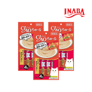 이나바 챠오츄르 (sc-108) 참치&게 56g 3개 /고양이인기간식