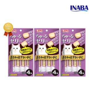 이나바 챠오스틱 닭가슴살+게살 (4SC-85) 60g 3개 /고양이인기간식