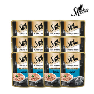 [마즈] 쉬바 고양이 파우치 참치와도미 70g 12팩