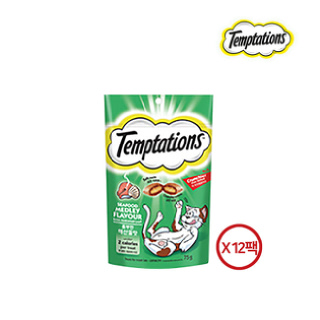 [마즈] 템테이션 고양이 간식 풍부한 해산물맛 75g 12팩