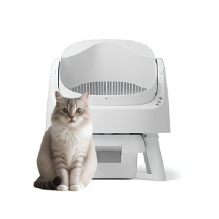 [아마존평점4.7][보니렌] 펫피봇 고양이 자동 화장실 대형 (AS11/넓은 개방형입구/능동형IR센서)