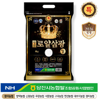 [서해대통] 2026년햅쌀 당진로얄삼광쌀 특등급 4kg [당진해나루][출고당일도정] 