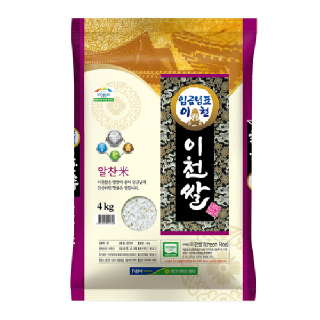 [싱씽배송] ★햅쌀★ 이천남부농협 임금님표 이천쌀(알찬) 4kg, 2026년산