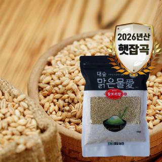 [대숲맑은물애] 26년산 구수한맛 일품 찰보리쌀 1kg