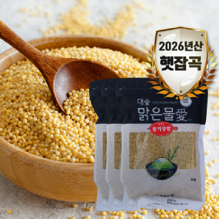 [대숲맑은물애] 26년산 노란빛깔 기운찬 찰기장쌀 3kg