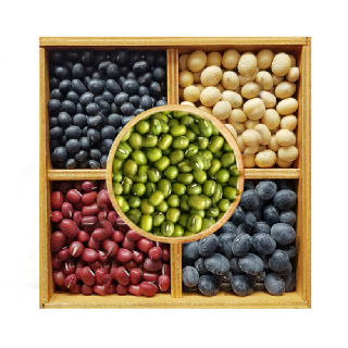 국내산 5종 콩 골라담기 백태/서리태/검정약콩/녹두/팥