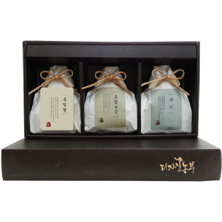 전북 착한농부 잡곡 선물세트 3종(찰보리쌀,혼합8곡,현미 각500g)