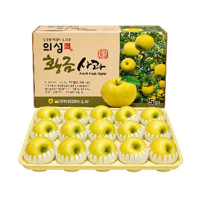 [경북농협/금성농협]황금빛사과 시나노골드 5kg(13-16과) #GAP