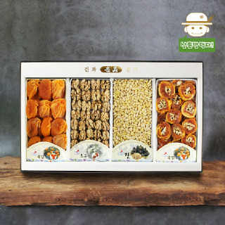 [삼촌밥먹자] 마음을 전하는 고품격 영동 곶감선물세트 3호_(곶감+호두+잣+곶감호두말이)