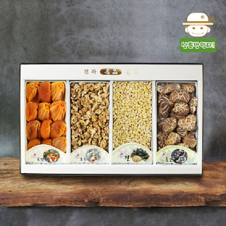 [삼촌밥먹자] 마음을 전하는 고품격 영동 곶감선물세트 2호_(곶감+호두+잣+표고버섯)