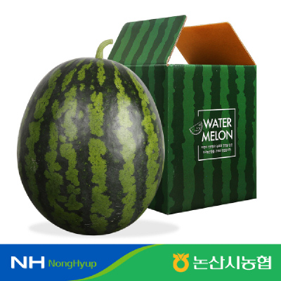 [농할가19,120원][논산시농협]논산 정품 씨 적은 수박 7kg(당도선별 11브릭스이상)