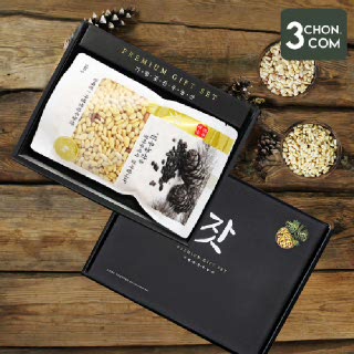 [삼촌밥먹자] 경기도 가평에서 보내드리는 명품 햇 잣 선물세트(황잣/백잣) 500g