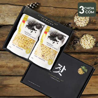 [삼촌밥먹자] 경기도 가평에서 보내드리는 명품 햇 잣 선물세트(황잣/백잣) 1kg