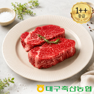 [농식품바우처]대구축협 팔공참한우 1++등급 안심 300g