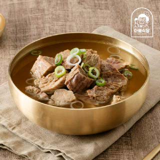 [아빠식당]뼈없는 순살 소갈비탕 600g x 3팩/4팩/5팩