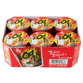 [양재점]오뚜기 열라면컵62g*6입