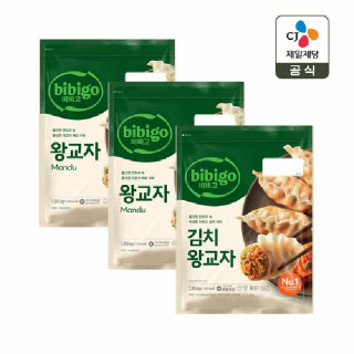 비비고 왕교자 1.05kg 3개 골라담기(왕교자/김치왕교자)