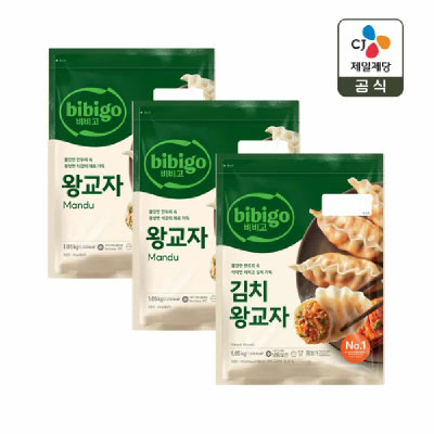 비비고 왕교자 1.05kg 3개 골라담기(왕교자/김치왕교자)