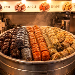 [순대트럭 1+1] 4가지 모듬순대 ( 찰 + 고기 + 김치 + 두부 ) 가마솥 순대트럭 모듬 4종 