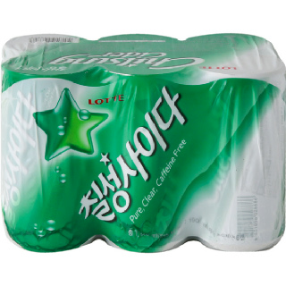 [바로바로팜] 롯데칠성사이다(캔) 190ml*6