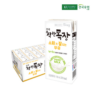 건국유업 착한목장 락토프리 소화가잘되는 우유 190ml 24팩