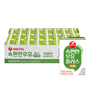 서울우유 속편한우유 플러스 저지방 190mlx24개