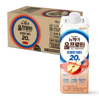 [본사출고] 뉴케어 올프로틴 프로틴워터 사과맛 (350mlx18팩) 1박스