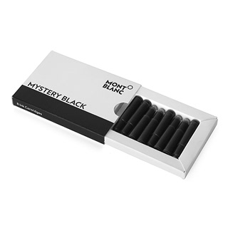 몽블랑 MONTBLANC 128197 미스터리 블랙 8개입 공용 잉크 카트리지