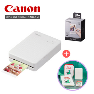 캐논코리아 셀피미니포토프린터 QX20 /60매전용인화지 조구만패키지