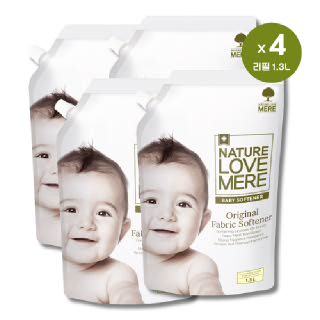 [네이쳐러브메레] 아기 섬유유연제 리필형 1300ml 4팩