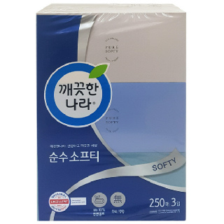 [바로바로팜]깨끗한나라순수소프티 250매*3입