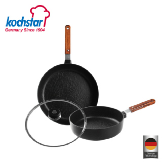 [콕스타] 독일 콕스타 하르츠 인덕션 후라이팬 28cm+전골팬 24cm+유리뚜껑  KSC-HZIH8C4G